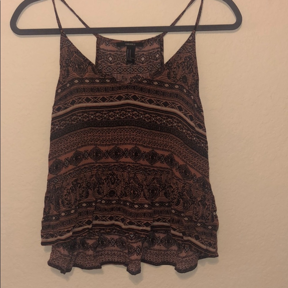 Tribal patterned tang-top